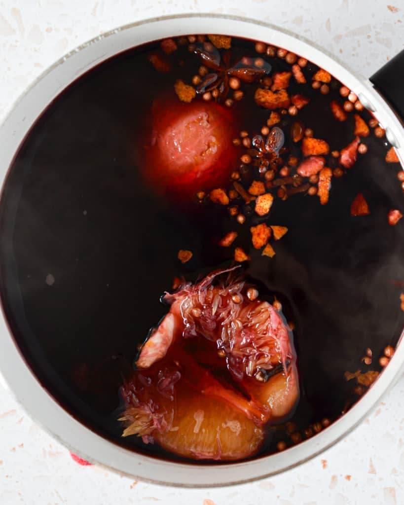 Easiest Spiced Mulled Wine In Pot