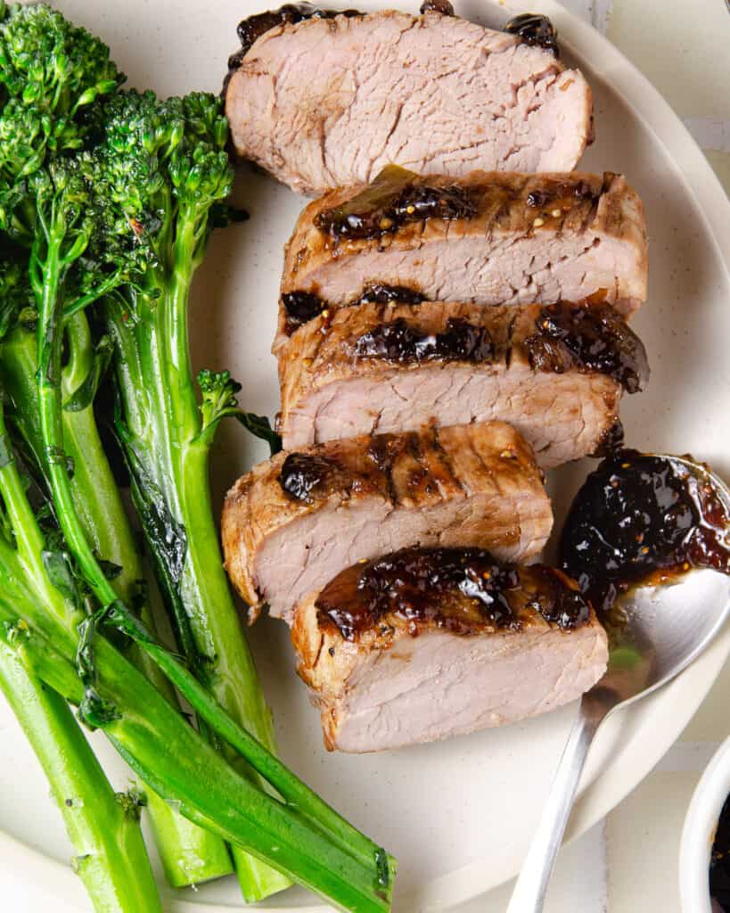 Pork Tenderloin with Balsamic Fig Glaze | Elise Tries To Cook