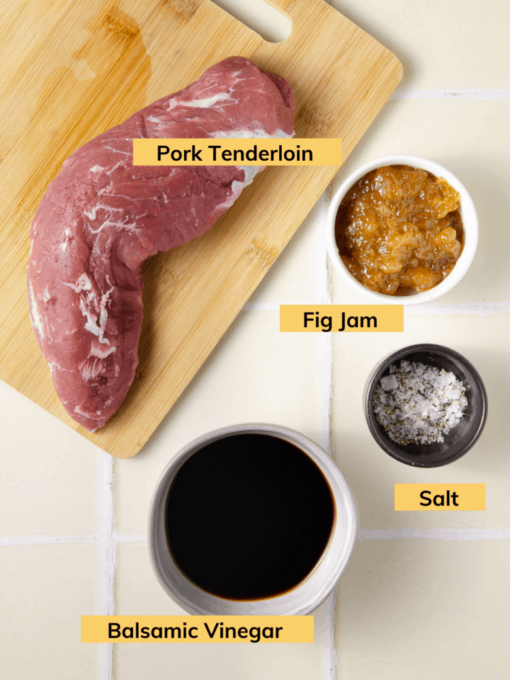 Pork Tenderloin with Balsamic Fig Glaze | Elise Tries To Cook