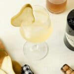 Featured image of a ginger gin and prosecco cocktail.