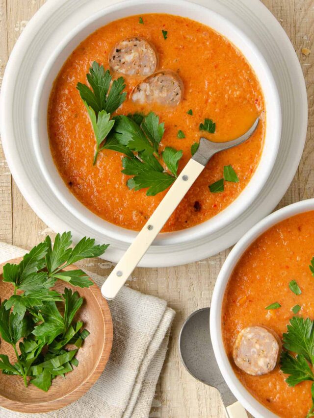Winter Soup Recipe (Roasted Red Pepper Soup)