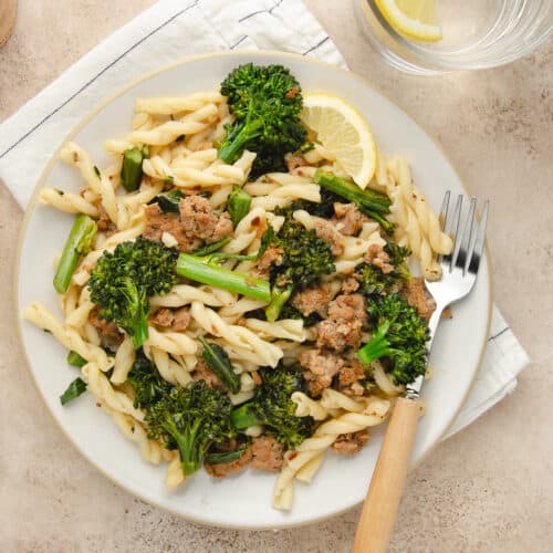 Pasta with Sausage and Broccolini - Elise Tries To Cook