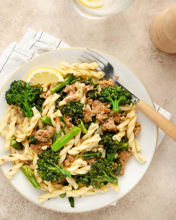 Pasta with Sausage and Broccolini - Elise Tries To Cook