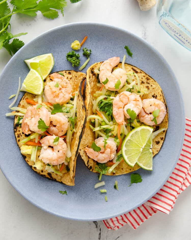 Tequila Lime Shrimp Tacos - Elise Tries To Cook