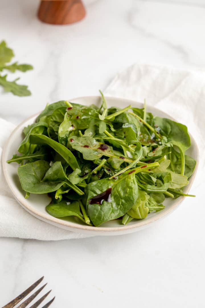 Simple Arugula and Spinach Salad - Elise Tries To Cook