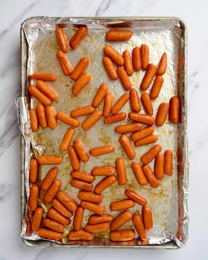 Glazed Balsamic Maple Roasted Carrots - Elise Tries To Cook