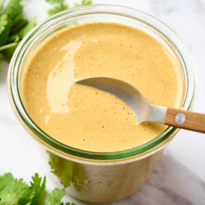 Spicy cashew dressing featured image.