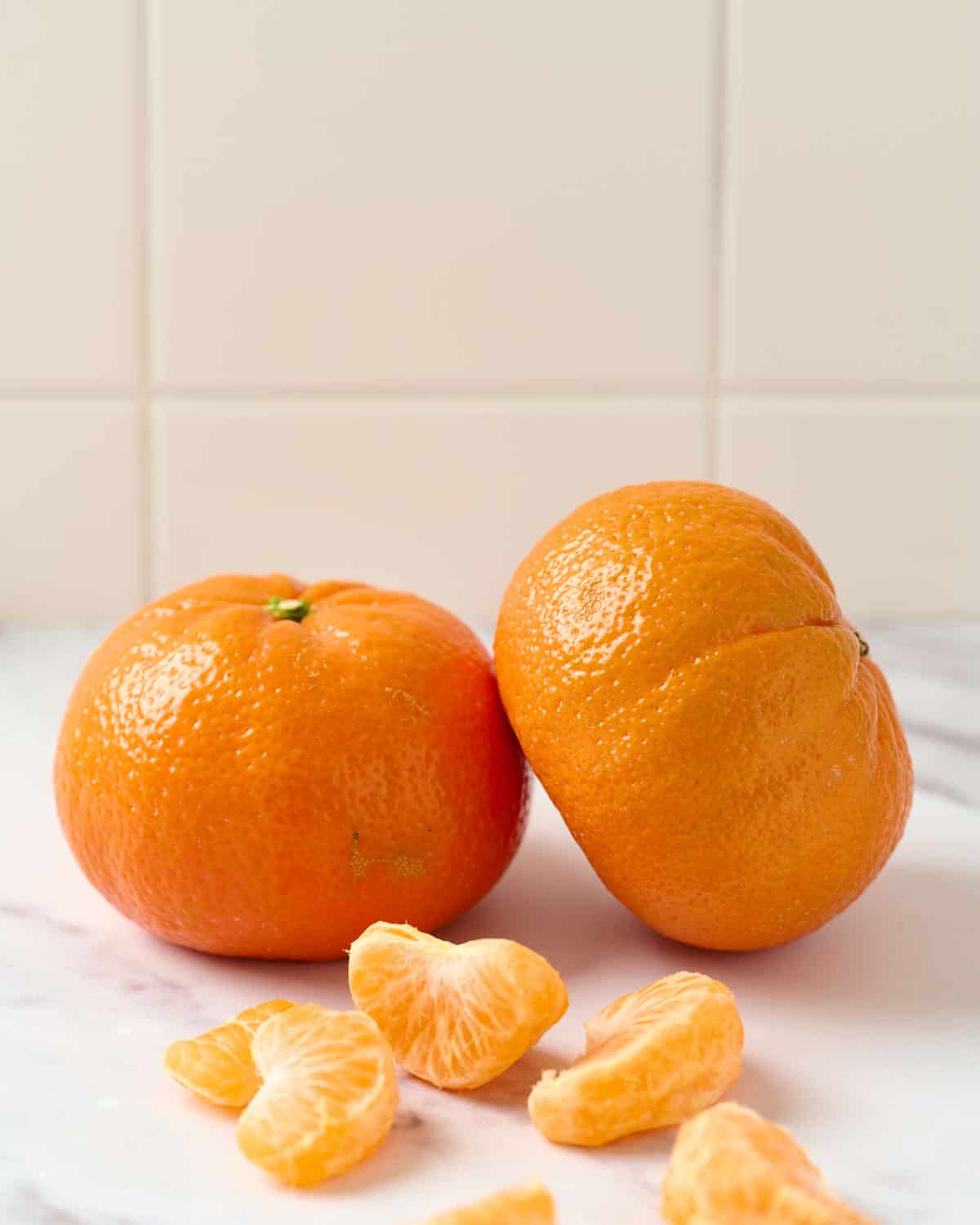 mandarins on marble
